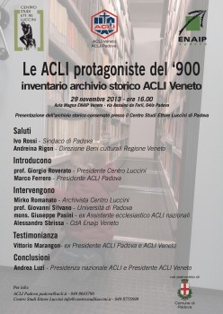 Convegno sull'archivio storico delle ACLI